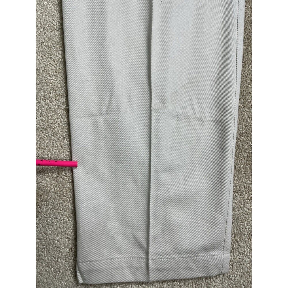 NOS 90s Liz Claiborne Lizsport Womens 12 Khaki Pleated High Rise Tapered Pants - Picture 13 of 15